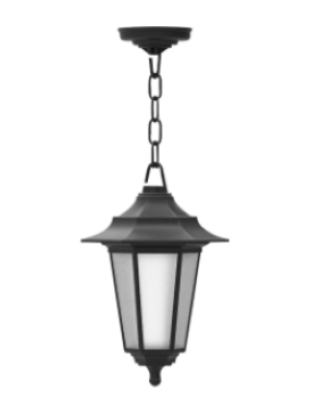 Flora Bahçe Armatürü Tavan Tipi (Siyah) (Ip 44)