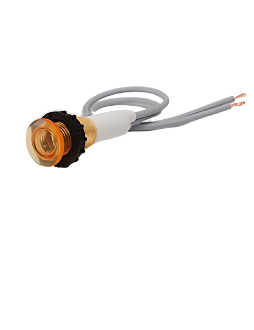 Emas S100NS S Serisi Plastik 230V AC Sarı 10 mm Sinyal Emas S100Ns Sinyal 10Mm 220 Volt Nor.Sarı 12.5 Cm