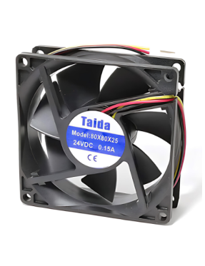 80X80X25 / 38 24 VDC Kare Fan