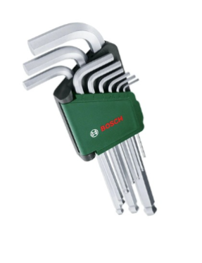 BOSCH 1600A02BX9AlyanAnahtar Takımı Hex 9Parça