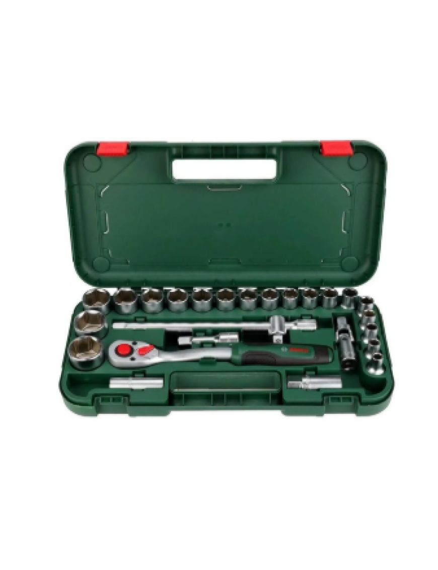 BOSCH 1600A02Z9F 1/2"Cırcırlı Somun Sıkma Seti 25P BOSCH 1600A02Z9F 1/2"Cırcırlı Somun Sıkma Seti 25P
