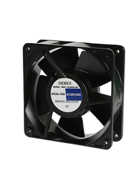 120X120X / 38 230 VAC Rulmanlı Metal Yaprak Kare F
