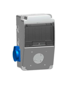 Tp Electric 3318-002-1112 Kombinasyon Kutusu CEE Norm Makine Priz Yuvası Boş x1 Ön + Pano Prizi 1X16A x2 Yan