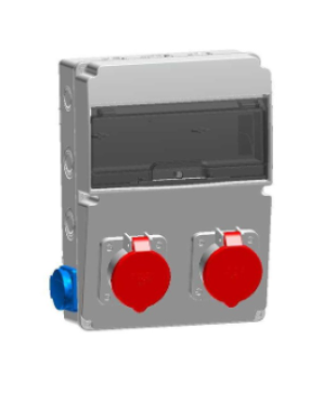Tp Electric 3325 002 1111 Pp Standart Makine Priz Yuvasi Boş Ön 2 Pano Prizi 1X16A Yan 2