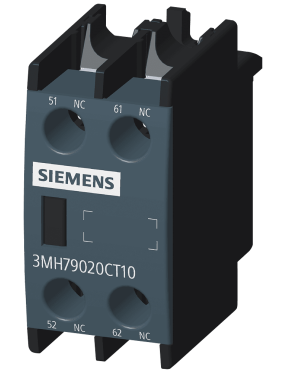 Siemens Sinoplus 3MH7902-0CT10 Yardımcı Kontak Boy 0, 1, 2, 3, 4, 2NK , Önden