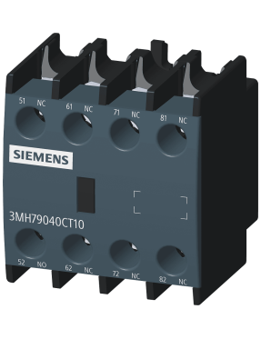 Siemens Sinoplus 3MH7904-0CT10 Yardımcı Kontak Boy 0, 1, 2, 3, 4, 4NK , Önden