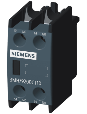 Siemens Sinoplus 3MH7920-0CT10 Yardımcı Kontak Boy 0, 1, 2, 3, 4, 2NA Önden