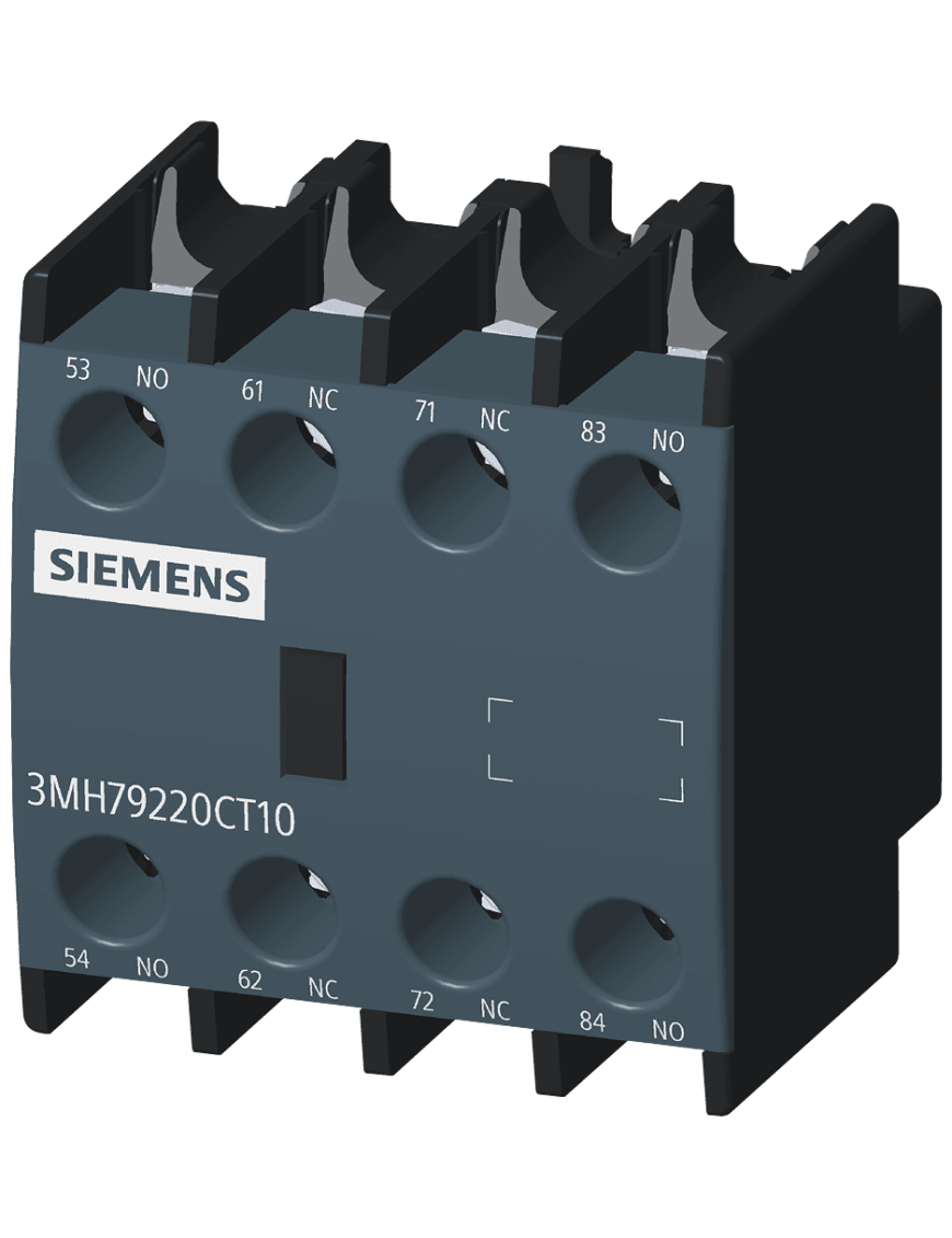 Siemens Sinoplus 3MH7922-0CT10 Yardımcı Kontak Boy 0, 1, 2, 3, 4, 2NA+2NK , Önden Siemens Sinoplus 3MH7922-0CT10 Yardımcı Kontak Boy 0, 1, 2, 3, 4, 2NA+2NK , Önden