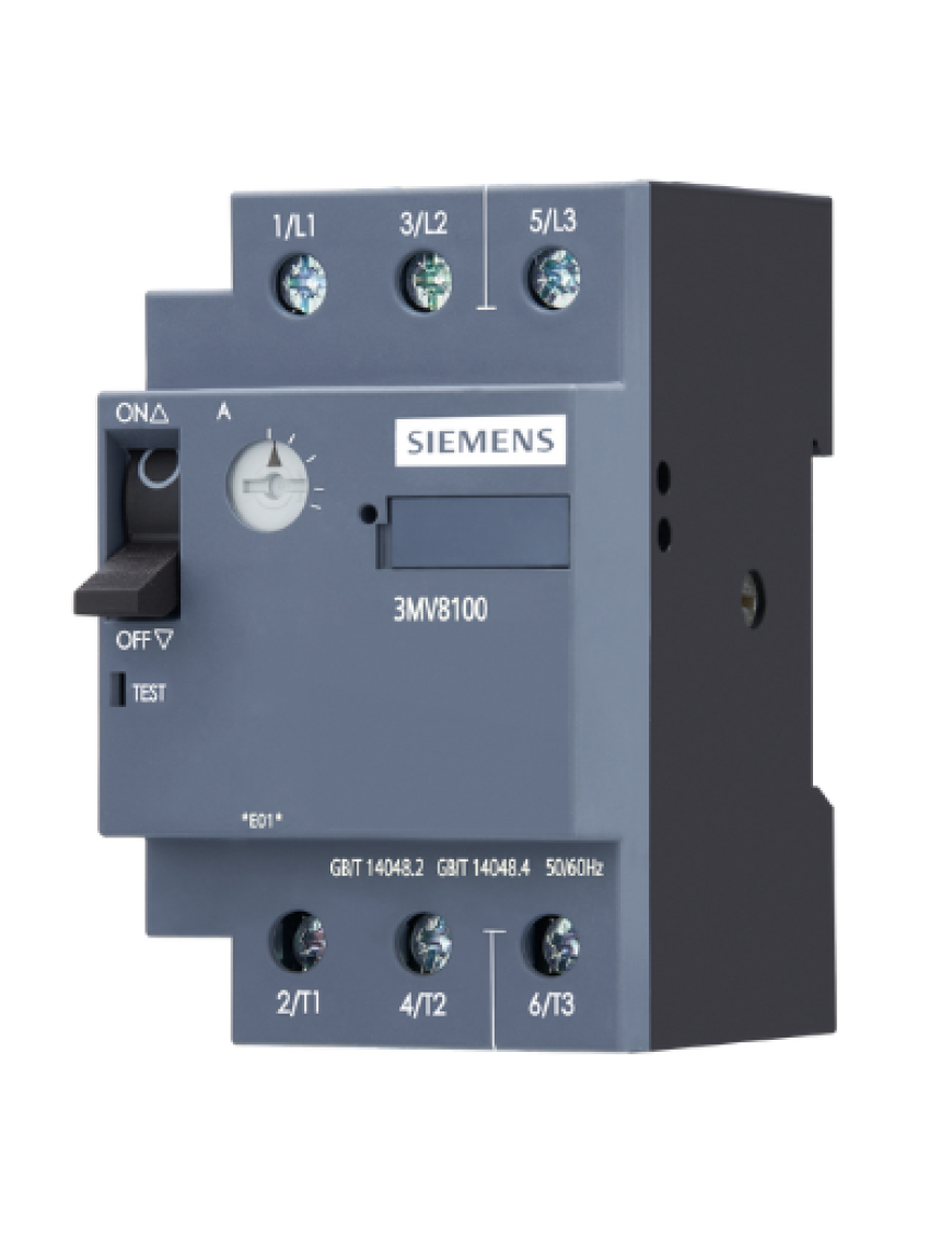 Siemens Sinoplus 3MV8100-0ME00 Motor Koruma Şalteri 0.4-0.6 A Vida Bağlantılı Siemens Sinoplus 3MV8100-0ME00 Motor Koruma Şalteri 0.4-0.6 A Vida Bağlantılı