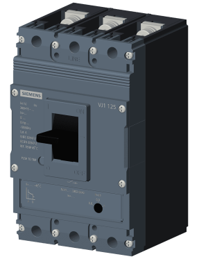Siemens Sinoplus 3VJ1112-5DB32-0AA0 Termik Manyetik Şalter 3 Kutuplu 125A 36kA ATFM Ayarlı Termik Sabit Manyetik Açma Üniteli