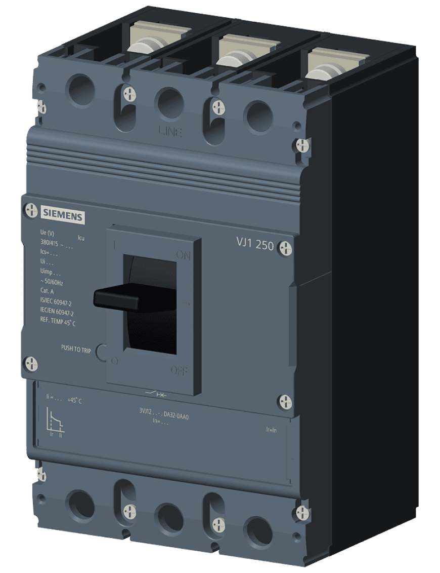 Siemens Sinoplus 3VJ1110-3DA32-0AA0 Termik Manyetik Şalter 3 Kutuplu 100A 25kA FTFM Sabit Termik Sabit Manyetik Açma Üniteli Siemens Sinoplus 3VJ1110-3DA32-0AA0 Termik Manyetik Şalter 3 Kutuplu 100A 25kA FTFM Sabit Termik Sabit Manyetik Açma Üniteli