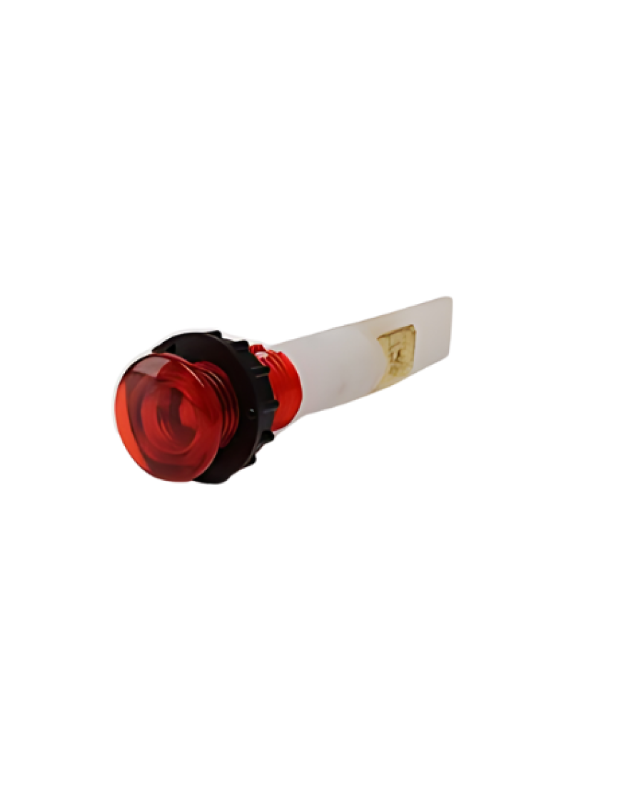Emas S102NK S Serisi Plastik 230V AC Kırmızı 10 mm Sinyal Emas S102Nk Sinyal 10Mm 220 Volt Terminalli Kırmızı