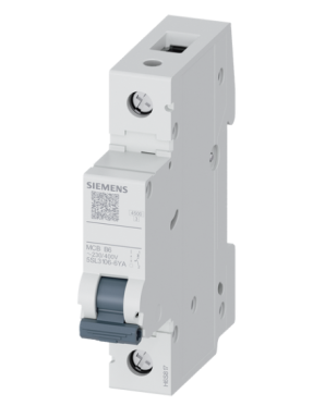 Siemens 5SL3106-6YA | 1 Faz 6A B Tipi 4.5kA Monofaze Otomatik Sigorta