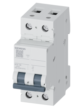 Siemens 5SL3206-6YA | 2 Faz 6A B Tipi 4.5kA Otomatik Sigorta