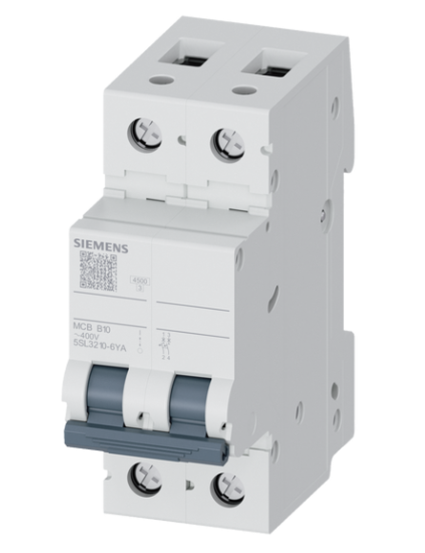 Siemens 5SL3210-6YA | 2 Faz 10A B Tipi 4.5kA Otomatik Sigorta Siemens 5SL3210-6YA | 2 Faz 10A B Tipi 4.5kA Otomatik Sigorta