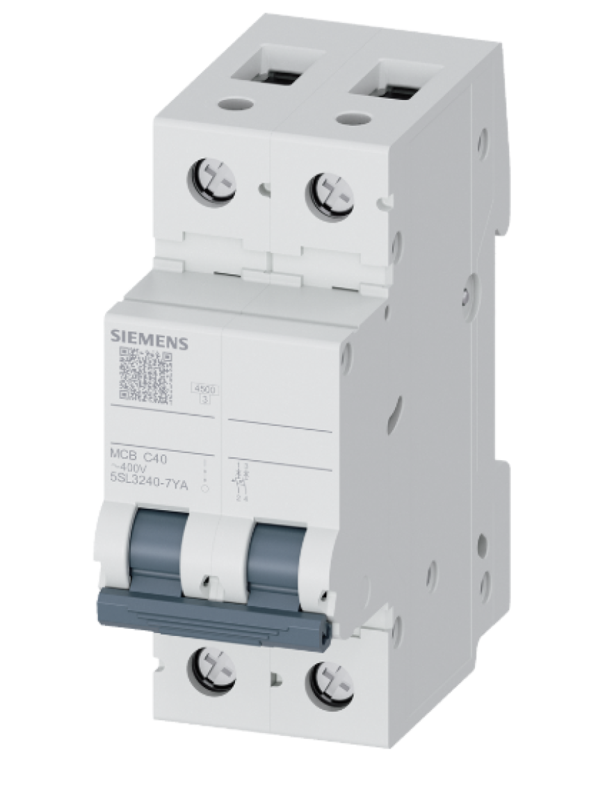 Siemens 5SL3240-7YA | 2 Faz 40A C Tipi 4.5kA Otomatik Sigorta Siemens 5SL3240-7YA | 2 Faz 40A C Tipi 4.5kA Otomatik Sigorta