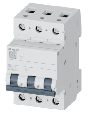 Siemens 5SL3325-7YA | 3 Faz 25A C Tipi 4.5kA Trifaze Otomatik Sigorta