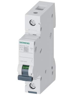 Siemens 5SL6110-7YA C Tipi 1 Faz 10A 230/400V 6kA Yavaş Karakterli Otomatik Sigorta