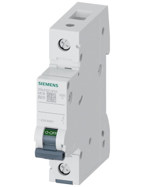 Siemens 5SL6120-6YA B Tipi 1 Faz 20A 230/400V 6kA Çabuk Karakterli Otomatik Sigorta