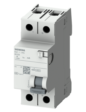 Siemens 5SZ1312-6YA Monofaze Kaçak Akım Koruma Rölesi 30mA 25A 1 Faz + N