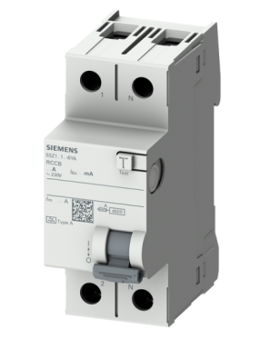 Siemens 5SZ1314-6YA Monofaze Kaçak Akım Koruma Rölesi 30mA 40A 1 Faz + N