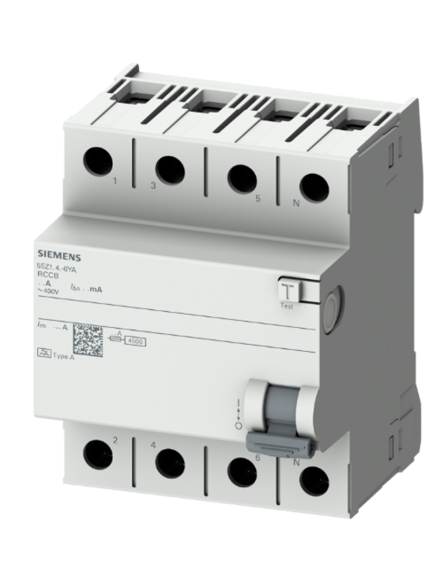 Siemens 5SZ1346-6YA Trifaze Kaçak Akım Koruma Rölesi 30mA 63A 3 Faz + N Siemens 5SZ1346-6YA Trifaze Kaçak Akım Koruma Rölesi 30mA 63A 3 Faz + N