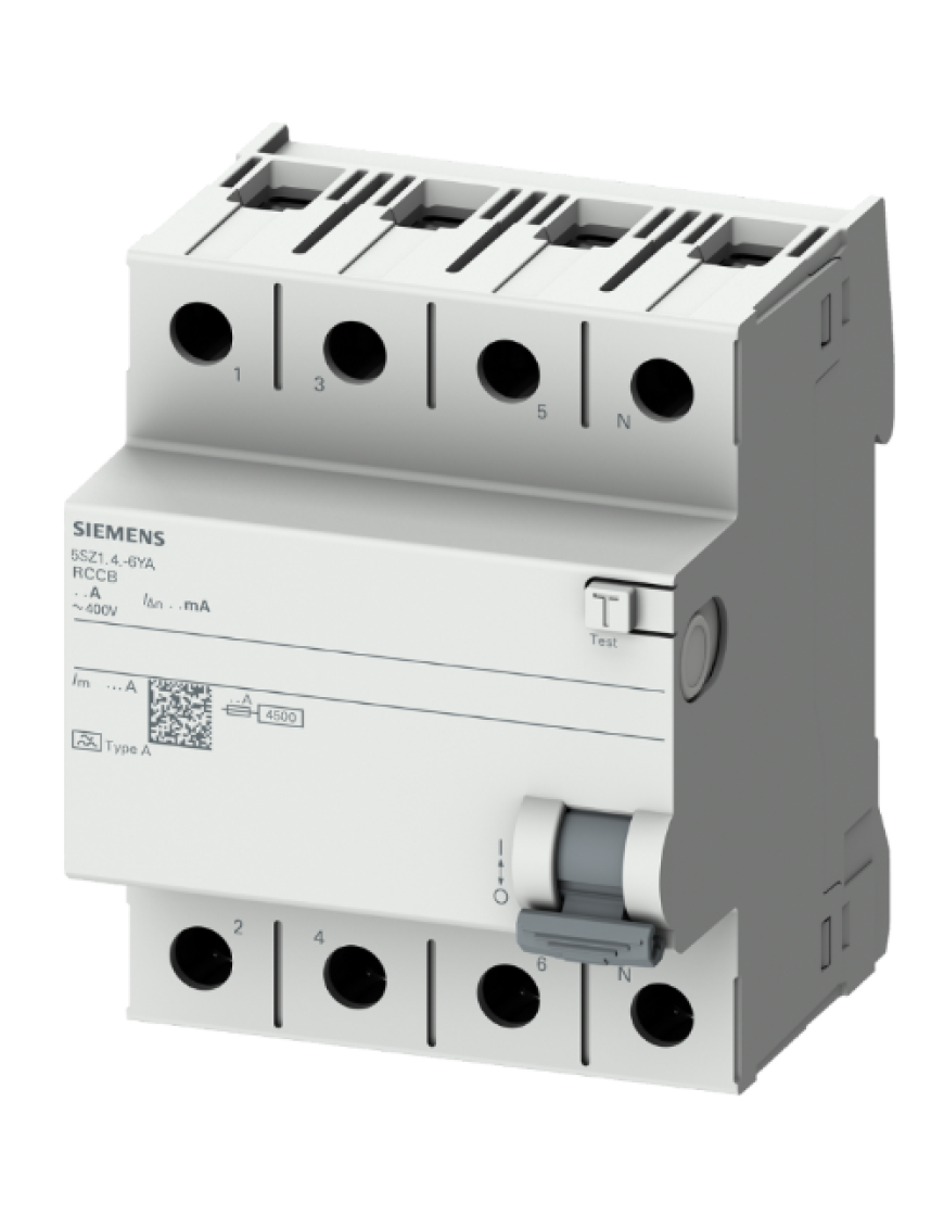 Siemens 5SZ1642-6YA Trifaze Kaçak Akım Koruma Rölesi 300mA 25A 3 Faz + N Siemens 5SZ1642-6YA Trifaze Kaçak Akım Koruma Rölesi 300mA 25A 3 Faz + N
