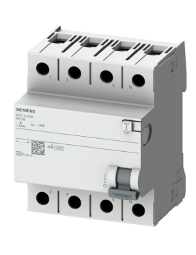 Siemens 5SZ1644-6YA Trifaze Kaçak Akım Koruma Rölesi 300mA 40A 3 Faz + N