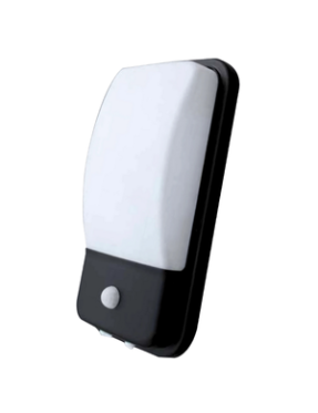 ACK AH07-05431 6500K Beyaz 20W Siyah Kasa Ip44 Sensörlü Led Duvar Apliği