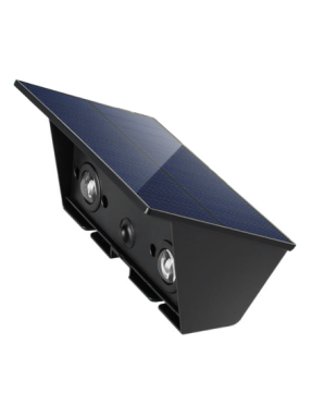 SOLAR LED BAHÇE ARMATÜRÜ ÇİFT YÖNLÜ SİYAH GÖVDE 30