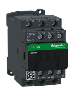 Schneider CAD50BD Tesys D Kontrol Rölesi - 5 Na - <= 690 V - 24 V Dc Standart Bobin