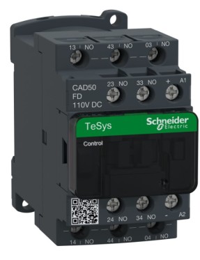 Schneider Cad50Fd Tesys D Kontrol Rölesi - 5 Na - <= 690 V - 110 V Dc Standart Bobin
