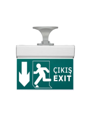 3W EXIT ÇIKIŞ ARMATÜRÜ LEDLİ 3 SAAT AKÜLÜ YENİ
