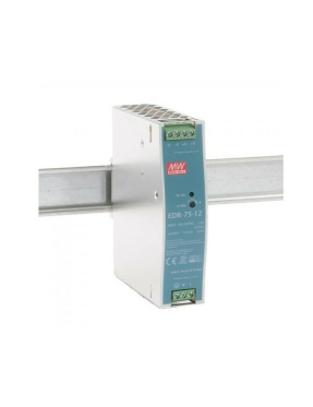 Mean Well EDR-075-12   12VDC 6.3A Ray Montaj Güç Kaynağı