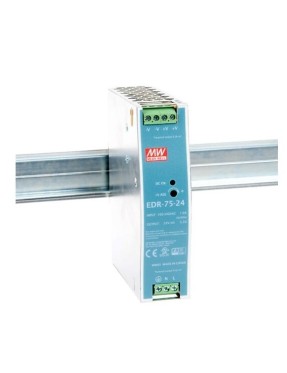 Mean well EDR-075-24    24VDC 3.2A Ray Montaj Güç Kaynağı 75W