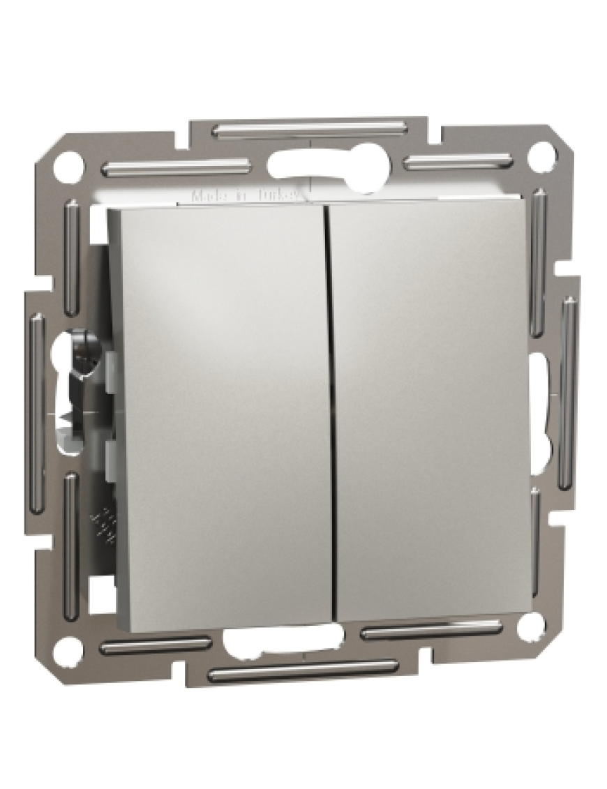 Schneider Asfora Vavien+Vavien Bronz Schneider Asfora Bronz İkili Vavien Anahtar Çerçevesiz - EPH0600169