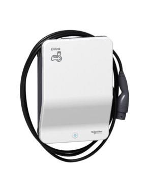 Schneider EVB1A22PCKI EVlink Smart Wallbox 22kW Type 2 Elektrikli Araç Şarj Cihazı | Duvar Tipi, Kablolu, Ethernet (RJ45), Modbus RS485 Desteği 