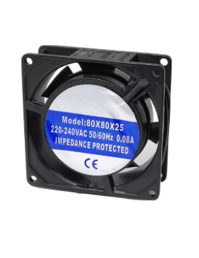 80X80X25  230 VAC Kare Fan