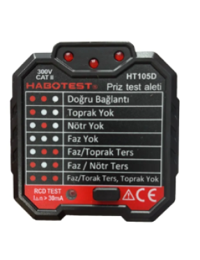 HT105D Soket Test CİhazI