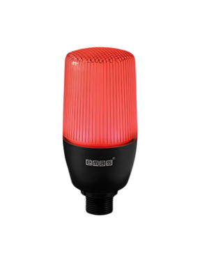 Emas IF5R024ZM05-1 F Serisi Kırmızı 24V AC/DC 1mt Kablolu Buzzerlı Sabit Anahtar Kontrollü M22 Vidalı LED İkaz 55mm