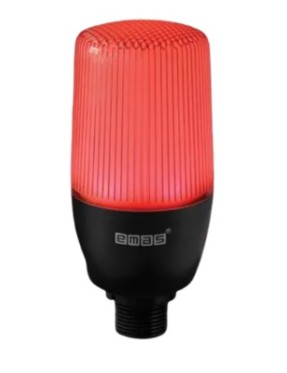 Emas IF5R024ZM05 IF Serisi Kırmızı 24V AC/DC Buzzerlı Sabit Anahtar Kontrollü M22 Vidalı LED İkaz 55mm