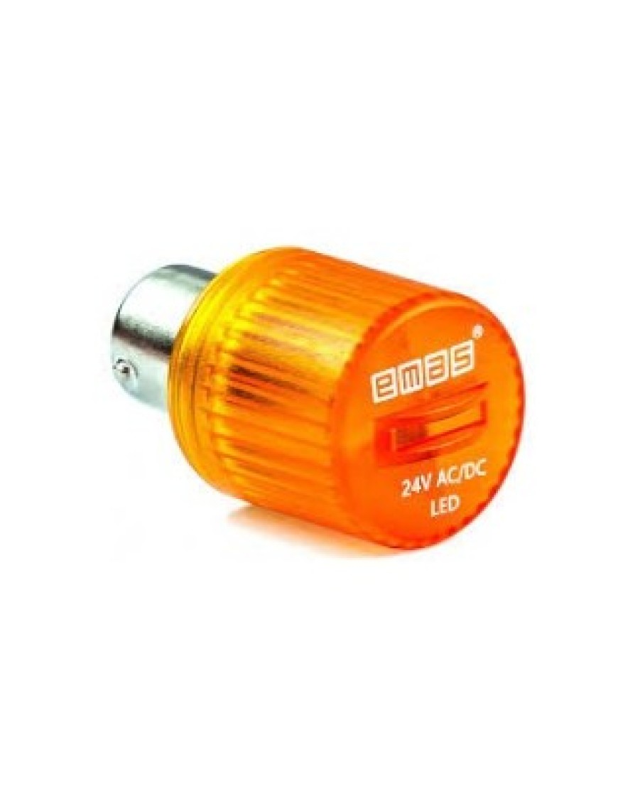 Emas IKML024S 24V Sabit Işıklı Sarı LED Ampul EMAS Emas IKML024S 24V Sabit Işıklı Sarı LED Ampul EMAS