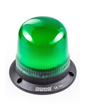 Emas IT120G024 IT Serisi Yeşil 24V AC/DC LED Tepe Lambası 120mm