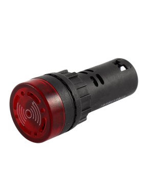 AD136-22DS/MFS KIRMIZI 24V  LED SESLİ BUZZER