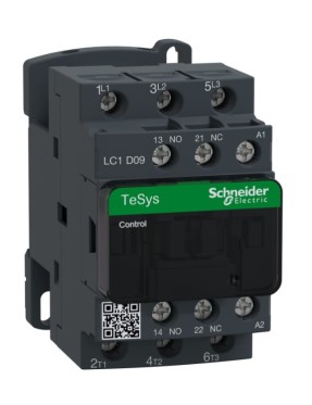 Schneider LC1D09F7 TeSys D 9 A 4 kW 110V AC Kontaktör 3 Kutuplu 1NO+1NC AC-3