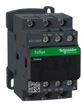 Schneider LC1D12B7 TeSys D 12 A 5,5 kW 24V AC Kontaktör 3 Kutuplu 1NO+1NC AC-3