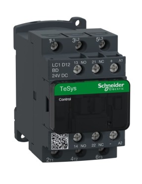 Schneider LC1D12BD 5,5 KW 12A 24V Dc 1 No 1 Nc Tesys D Kontaktör