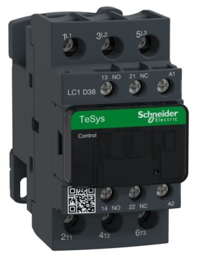 Schneider LC1D38B7 TeSys D 38 A 18,5 kW 24V AC Kontaktör 3 Kutuplu 1NO+1NC AC-3