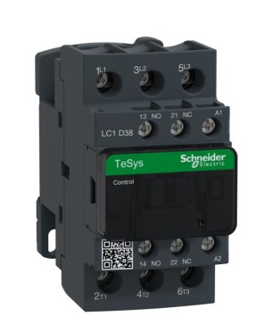 Schneider LC1D38M7 TeSys D 38 A 18,5 kW 220V AC Kontaktör 3 Kutuplu 1NO+1NC AC-3