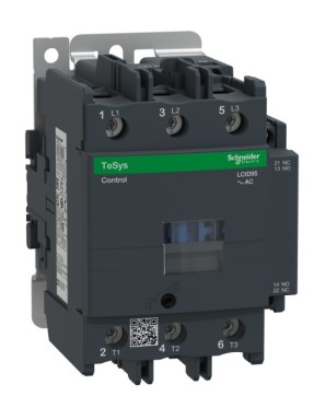 Schneider LC1D95M7 TeSys D 95 A 45 kW 220V AC Kontaktör 3 Kutuplu 1NO+1NC AC-3